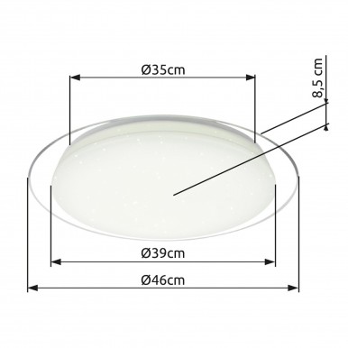 Candeeiro teto GLOBO 41310-30 OPTIMA