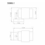 Candeeiro Aplique GLOBO HANDELS 15560-1 MILLEY