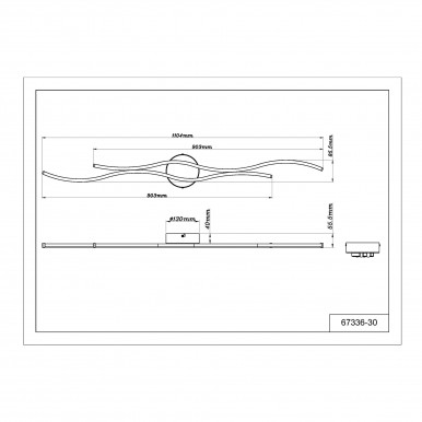 Candeeiro Teto GLOBO HANDELS 67336-30 BOYD