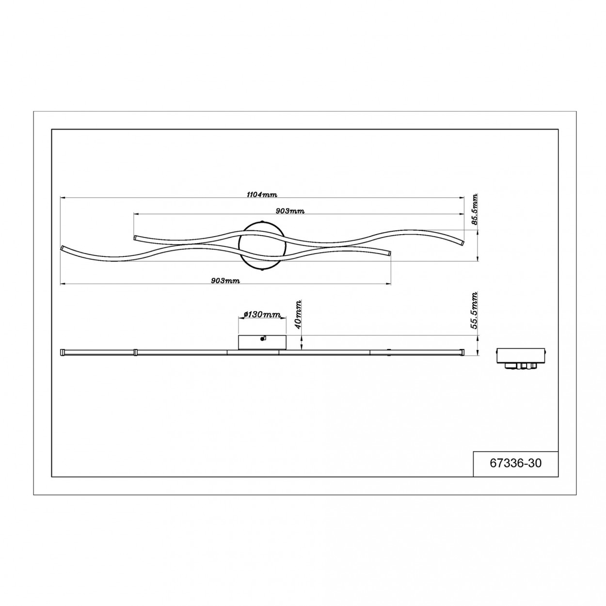 Candeeiro Teto GLOBO HANDELS 67336-30 BOYD