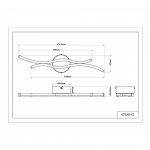 Candeeiro Teto GLOBO HANDELS 67336-12 BOYD Candeeiro Teto GLOBO HANDELS 67336-12 BOYD