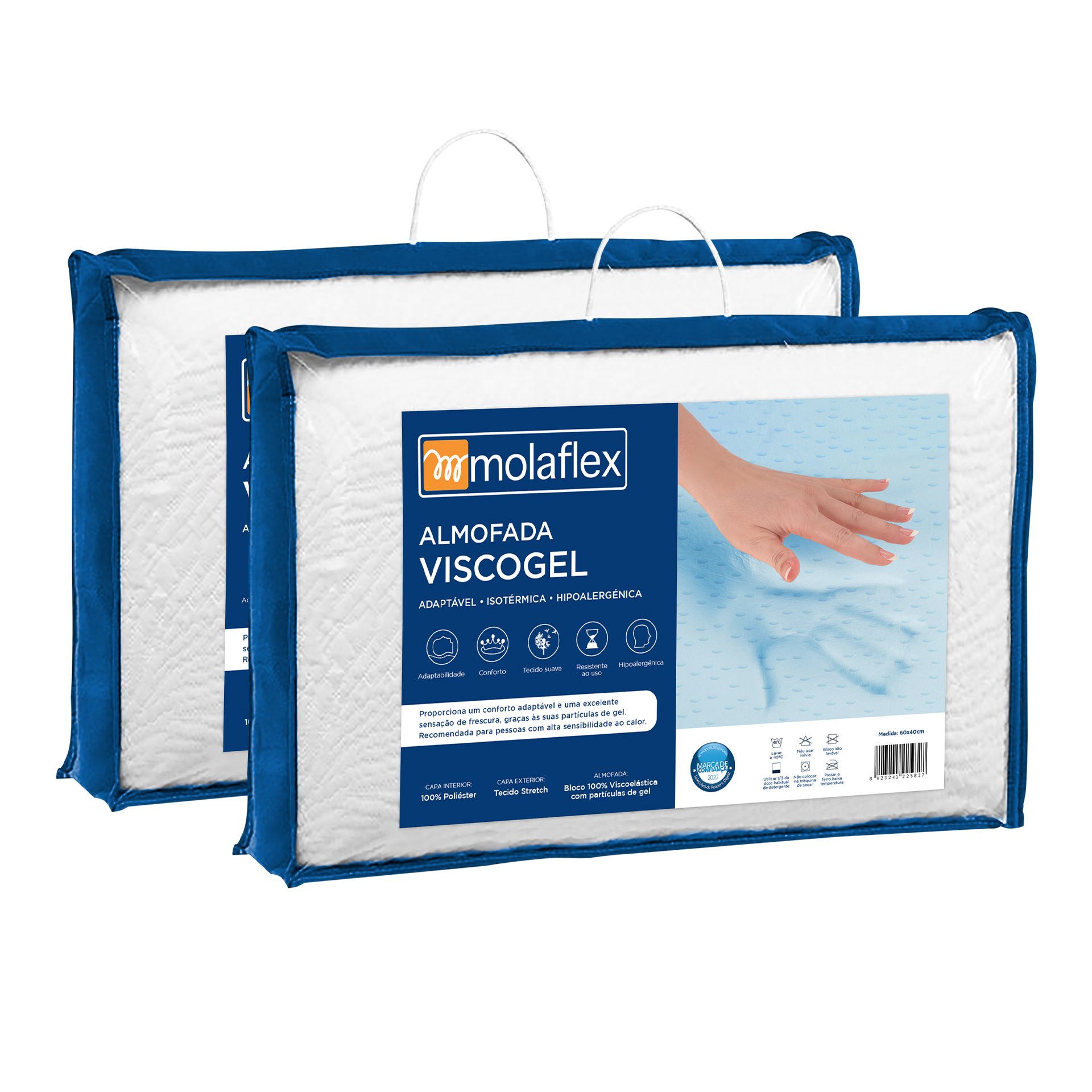 Pack 2 almofadas MOLAFLEX Ergo Viscogel