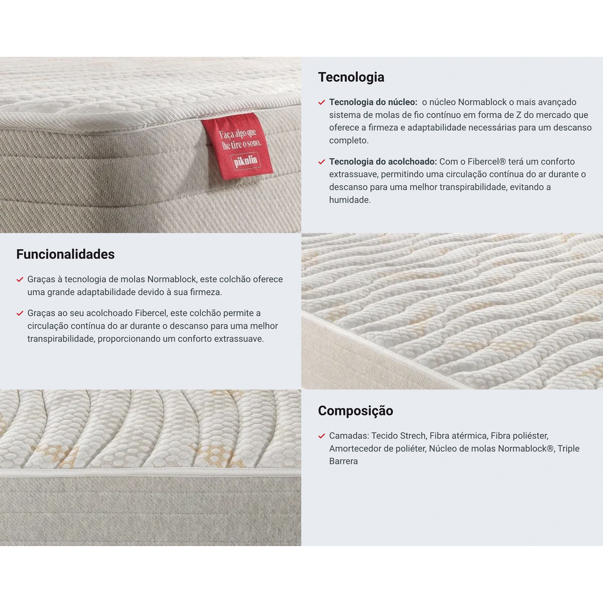 Colchão PIKOLIN Terra NBK CM11695