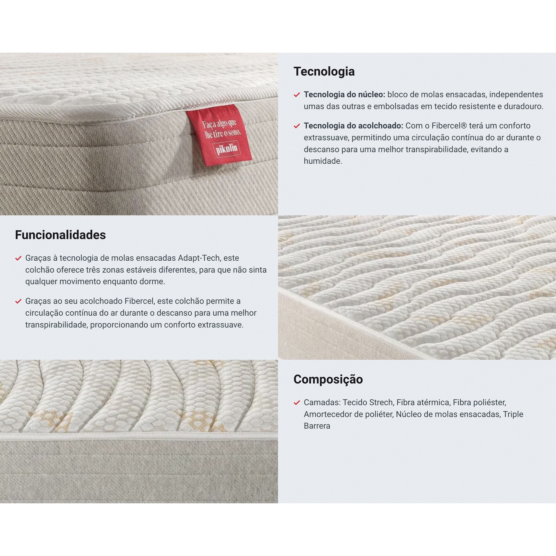 Colchão PIKOLIN Terra Pocket CM11696