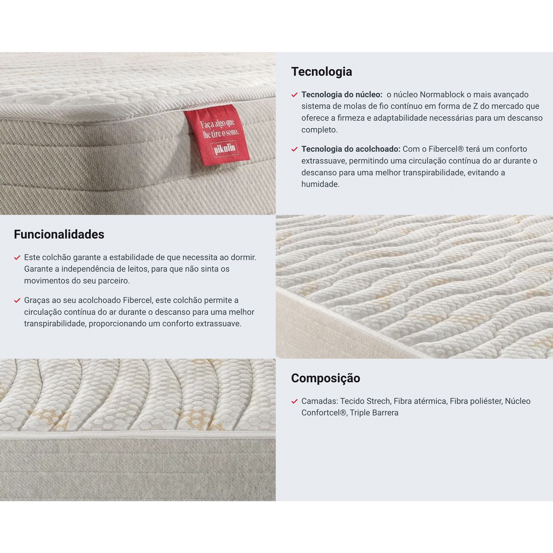 Colchão PIKOLIN TerraCell CP17694