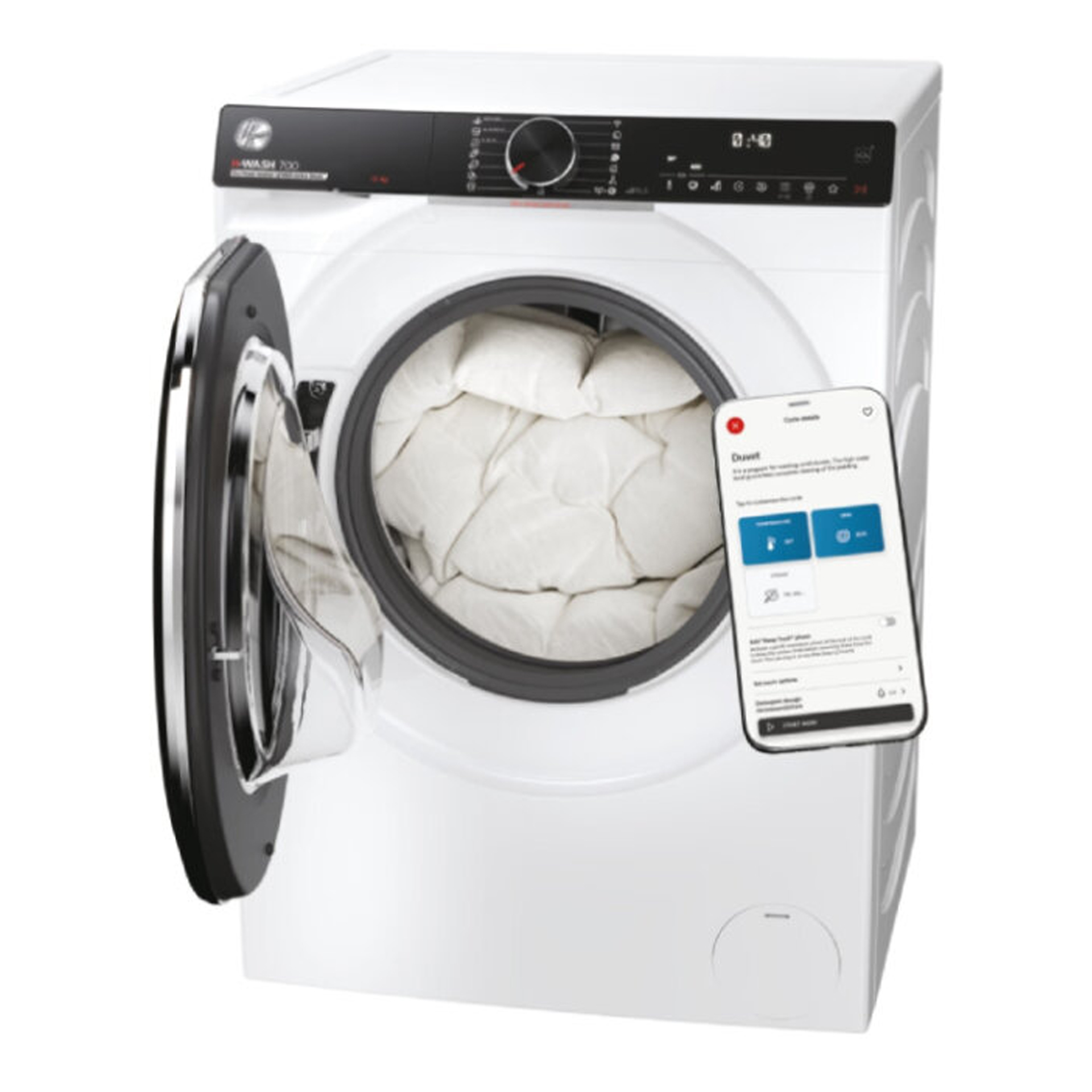 Máquina de Lavar Roupa Hoover H7W 412 MBC8-S