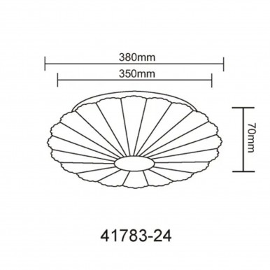 Candeeeiro teto GLOBO 41783-24 CAVENDISH