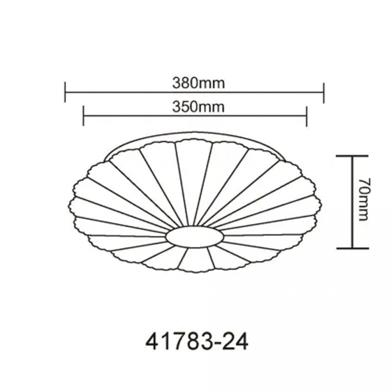 Candeeeiro teto GLOBO 41783-24 CAVENDISH
