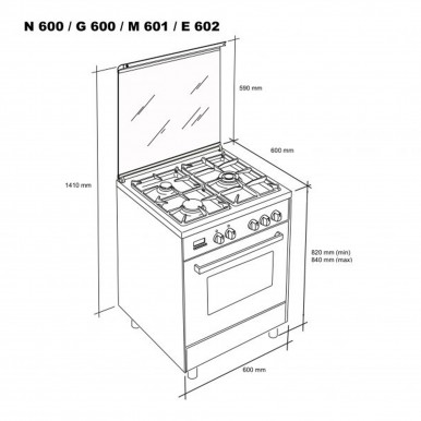Fogão MEIRELES E 602 X Fogão MEIRELES E 602 X