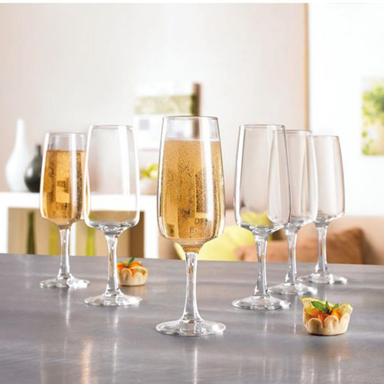 Conjunto 6 flûtes LUMINARC EQUIPE HOME
