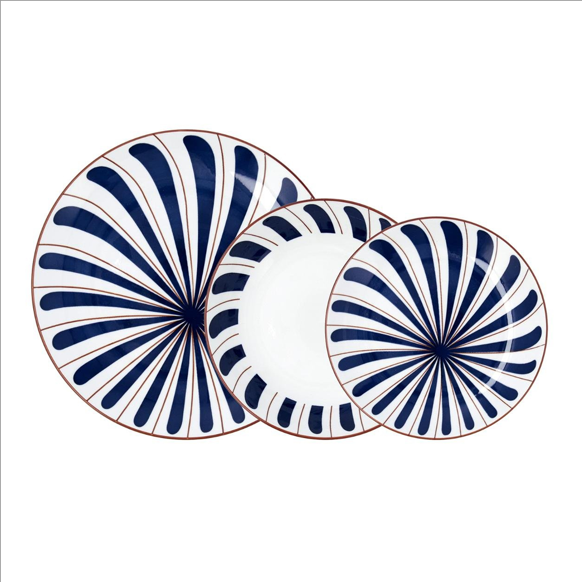 Serviço mesa 18 pcs BIDASOA 5426009 OCEANIKA