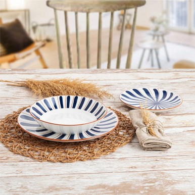 Serviço mesa 18 pcs BIDASOA 5426009 OCEANIKA Serviço mesa 18 pcs BIDASOA 5426009 OCEANIKA