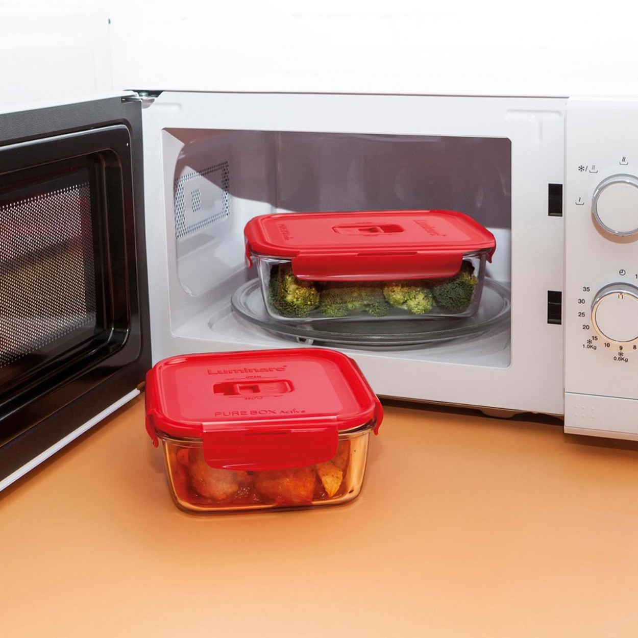 Caixa hermetica LUMINARC VERMELHO PURE BOX