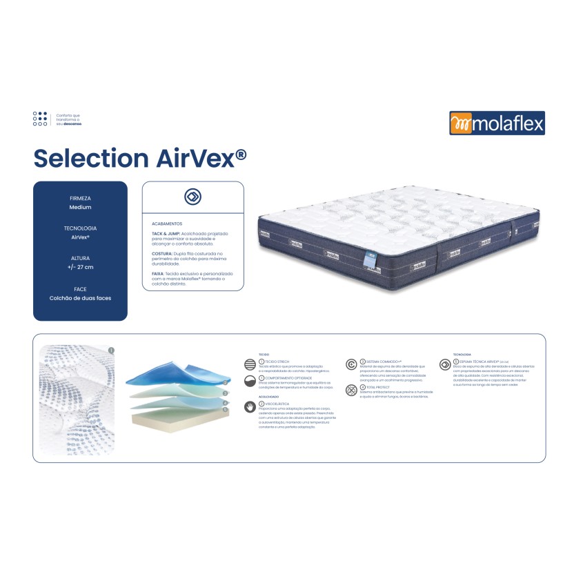 Colch�o MOLAFLEX Selection Airvex