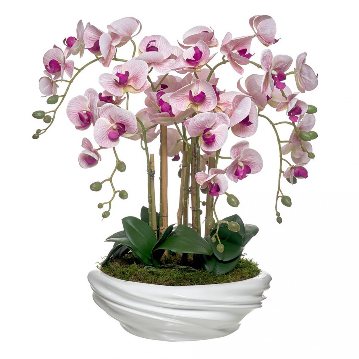 Vaso orquidea 6 caules JOM 46161