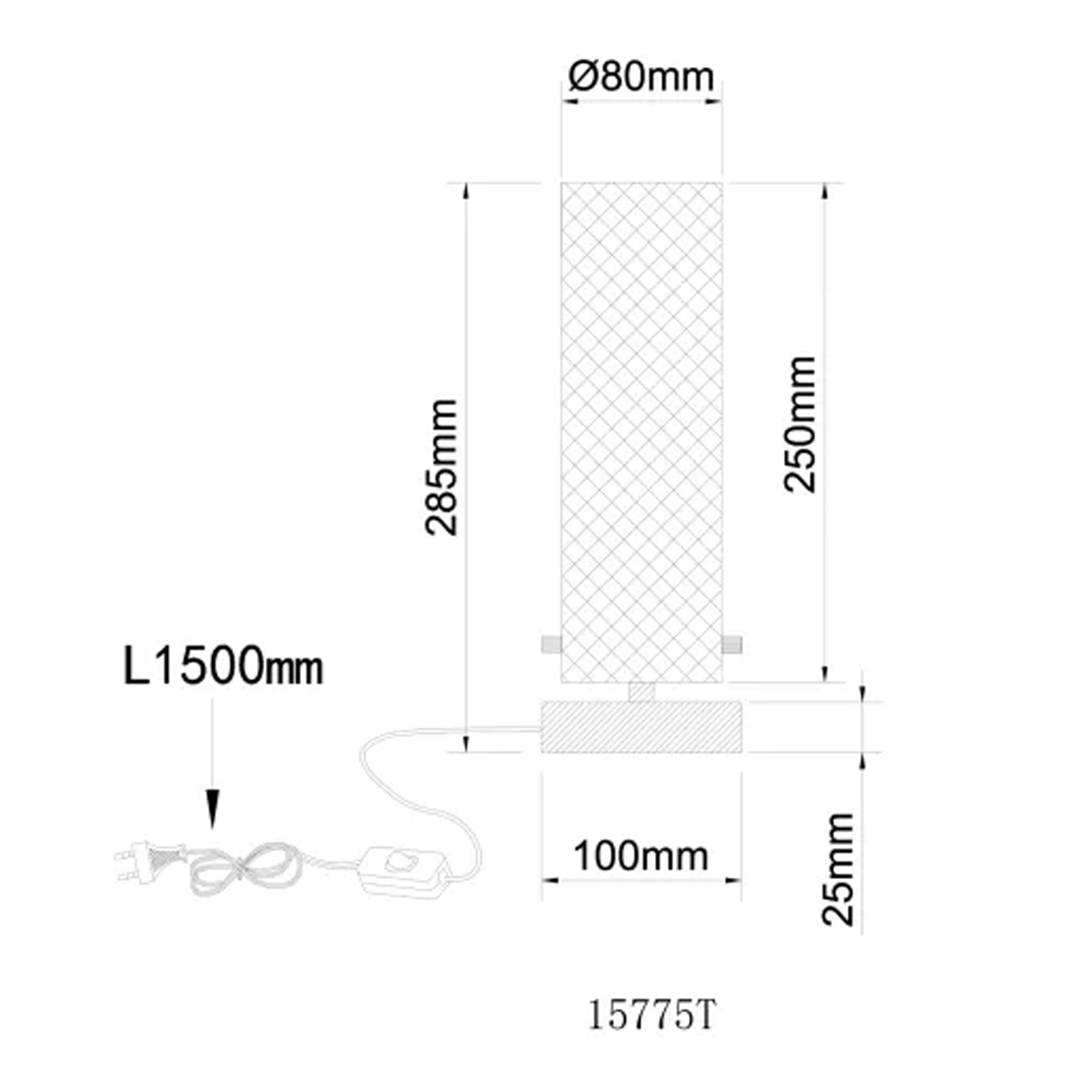 Candeeiro mesa GLOBO HANDELS 15775T KAROLO