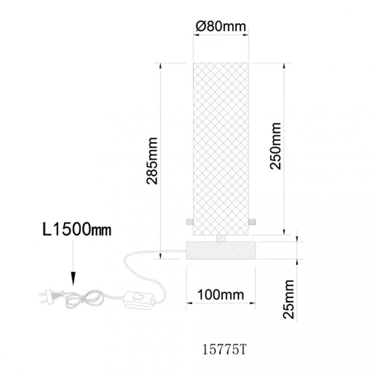 Candeeiro mesa GLOBO HANDELS 15775T KAROLO