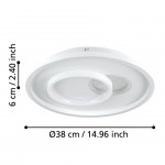 Candeeiro teto EGLO 901246 TIRIOLO Candeeiro teto EGLO 901246 TIRIOLO