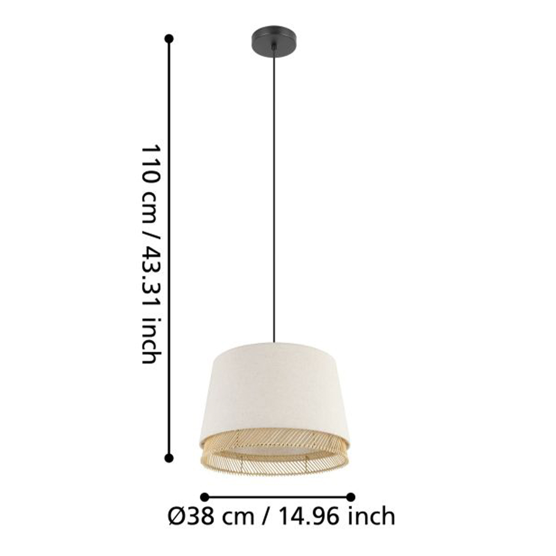 Candeeiro suspenso EGLO 43975 TABLEY