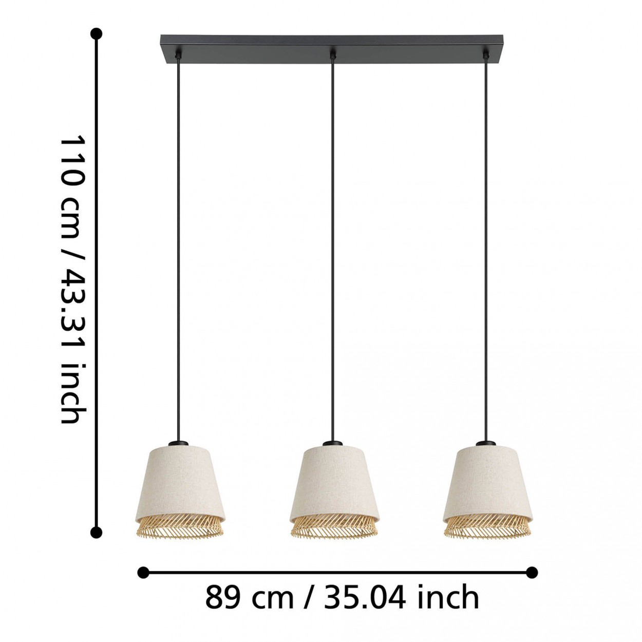 Candeeiro suspenso EGLO 43976 TABLEY