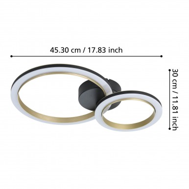 Candeeiro teto EGLO 901223 CALLIERA