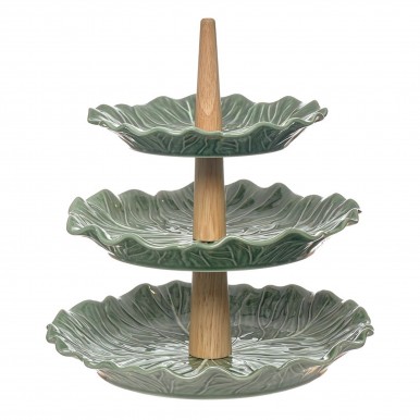 Prato 3 niveis JOM FOLHAS  24605