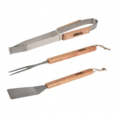 Conjunto 3 utensilos churrasco JOM BBQ C83501500
