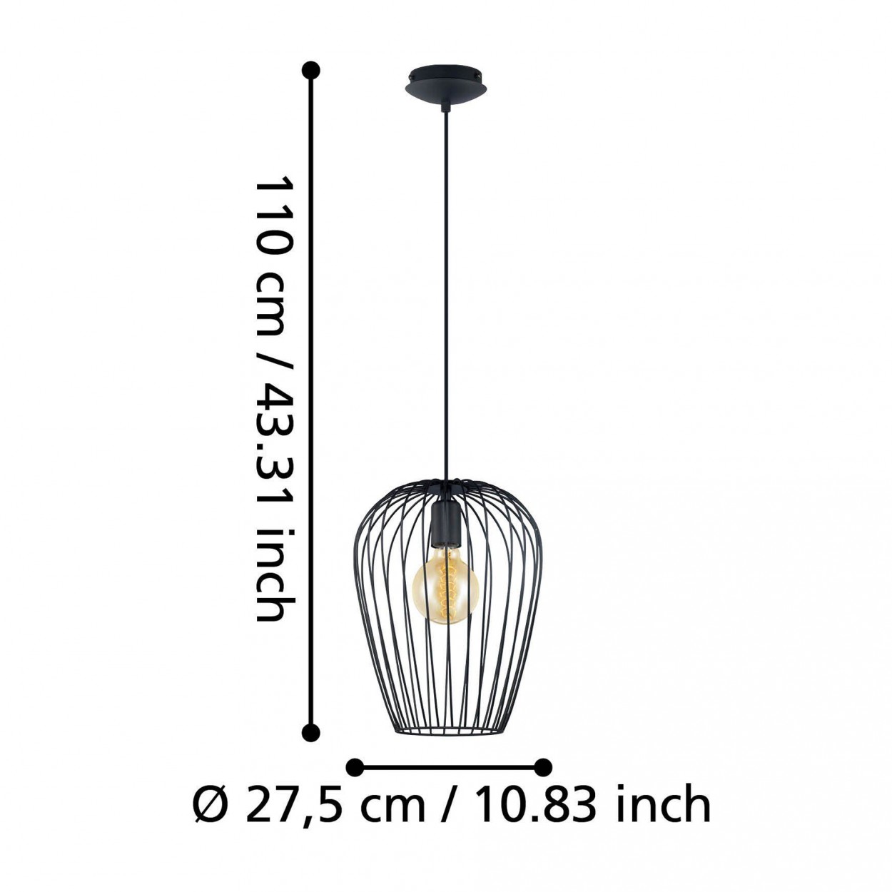 Candeeiro suspenso EGLO 49472 NEWTOWN