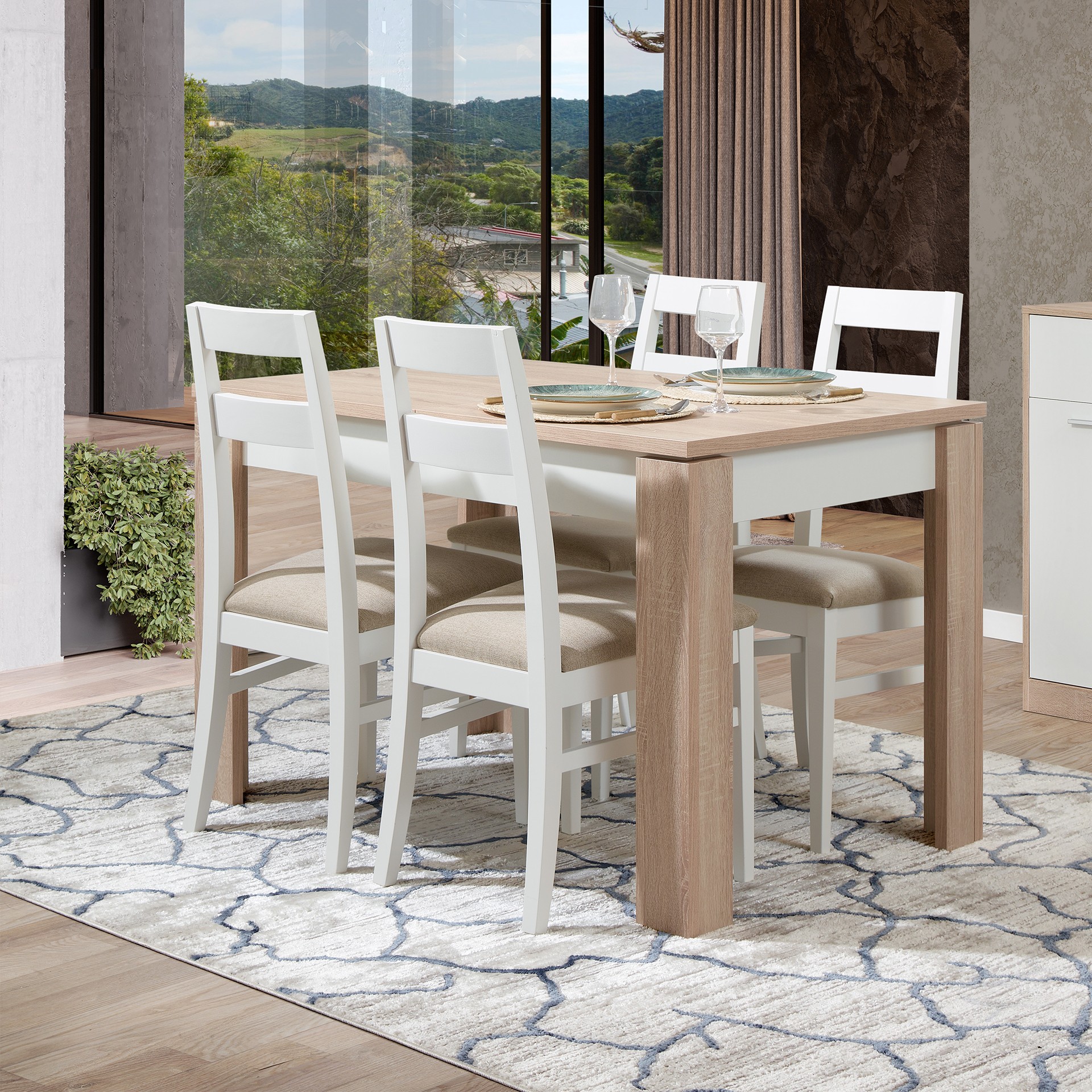 Mesa de Jantar JOM Industria Ofir extensivel
