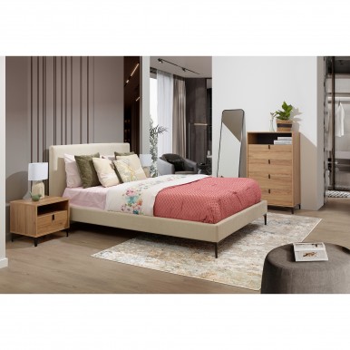 Conjunto cama+mesas cabeeira JOM Marselha / Gondomar