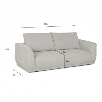 Sof 3 lugares JOM Austin