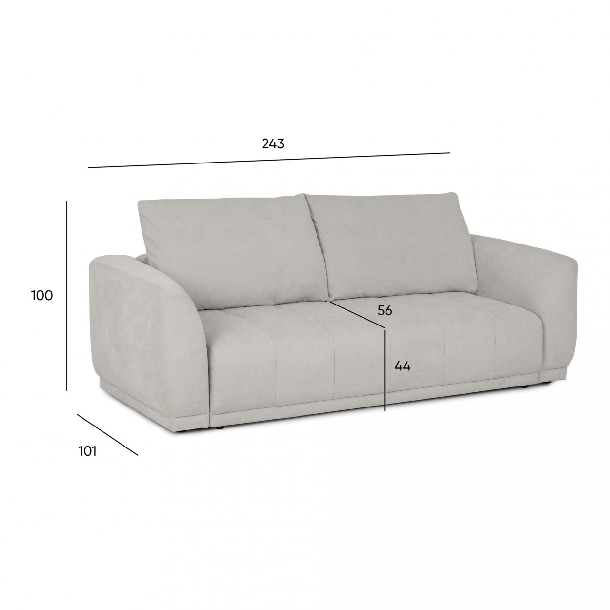 Sof 3 lugares JOM Austin