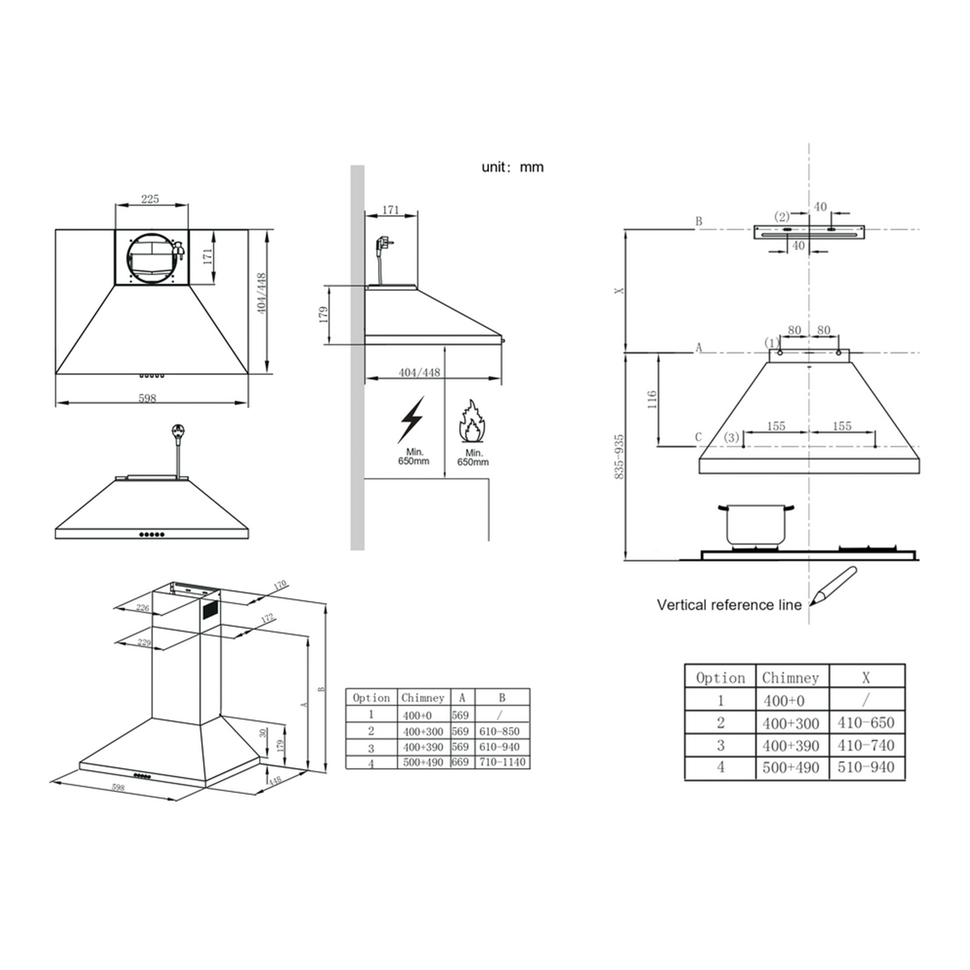 Chaminé VOX CHM6A17IX