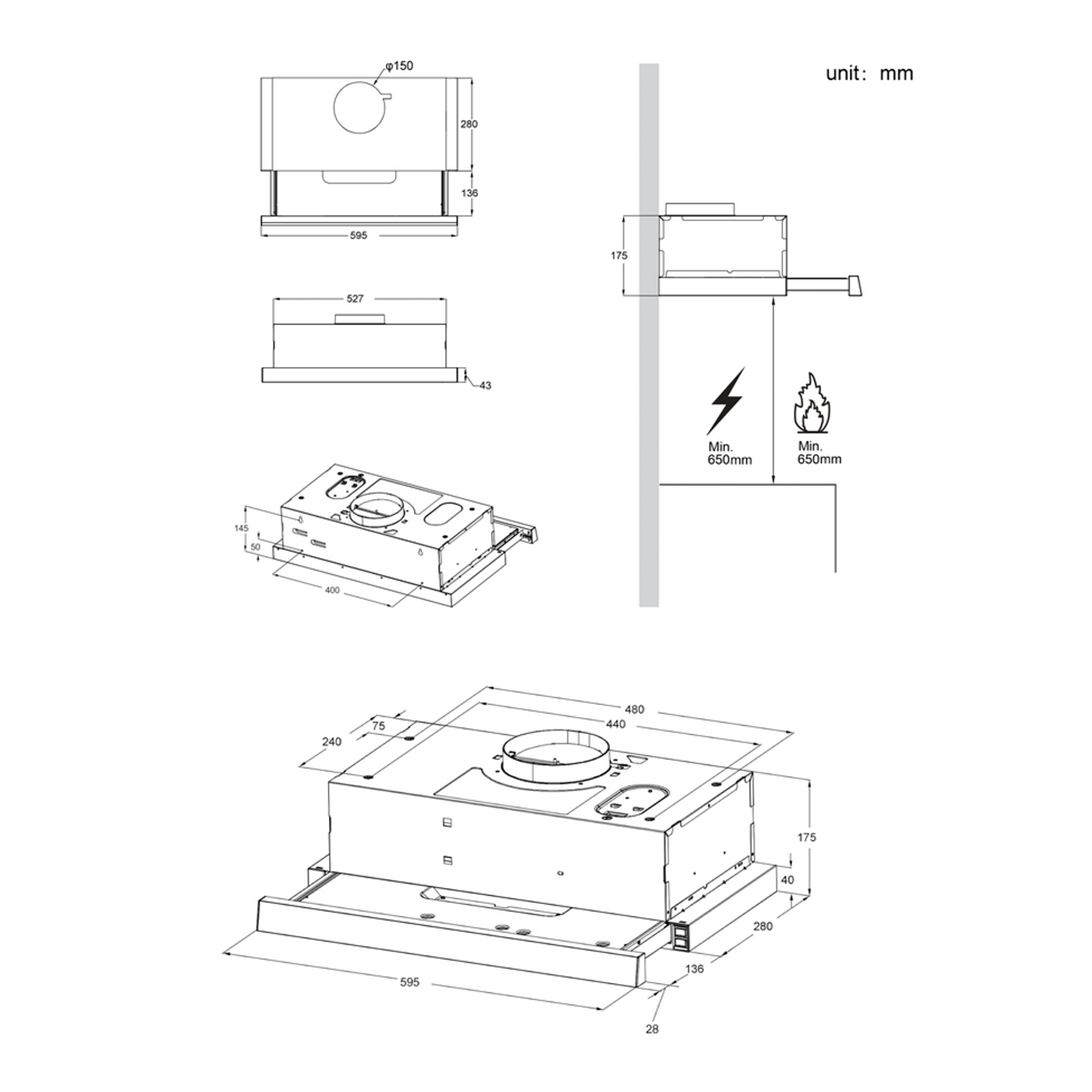 Exaustor Vox PIO6L03IX