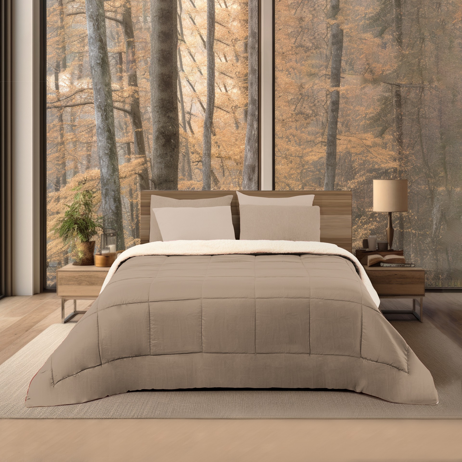 Edredão com sherpa JOM 43172