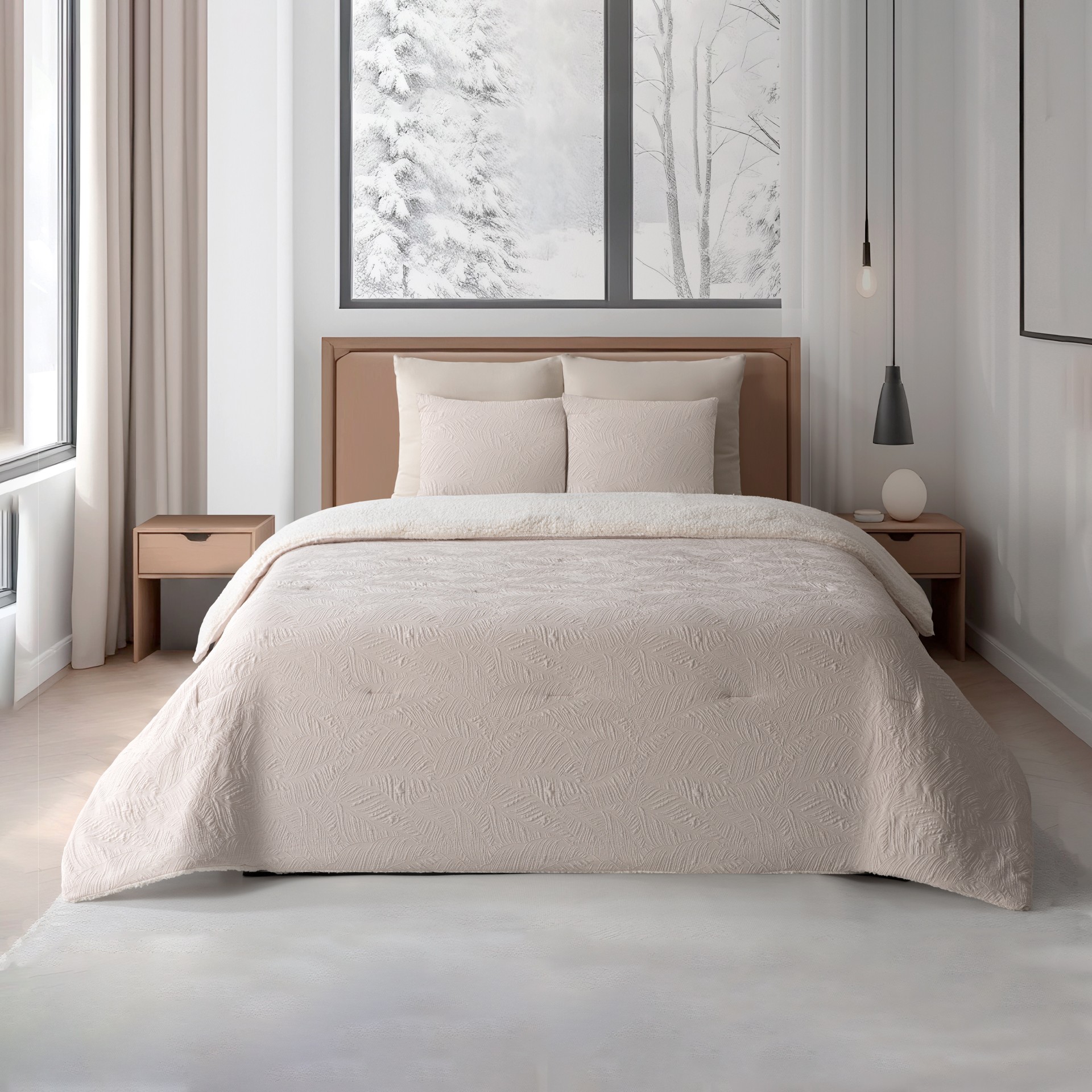 Edredão com sherpa JOM Trapani