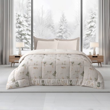 Edredo com sherpa JOM Flor