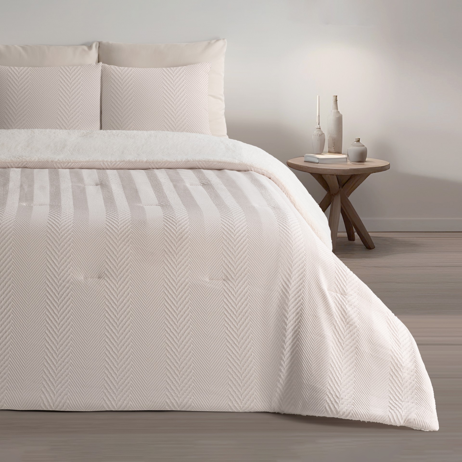 Edredão com sherpa JOM MÍCONOS