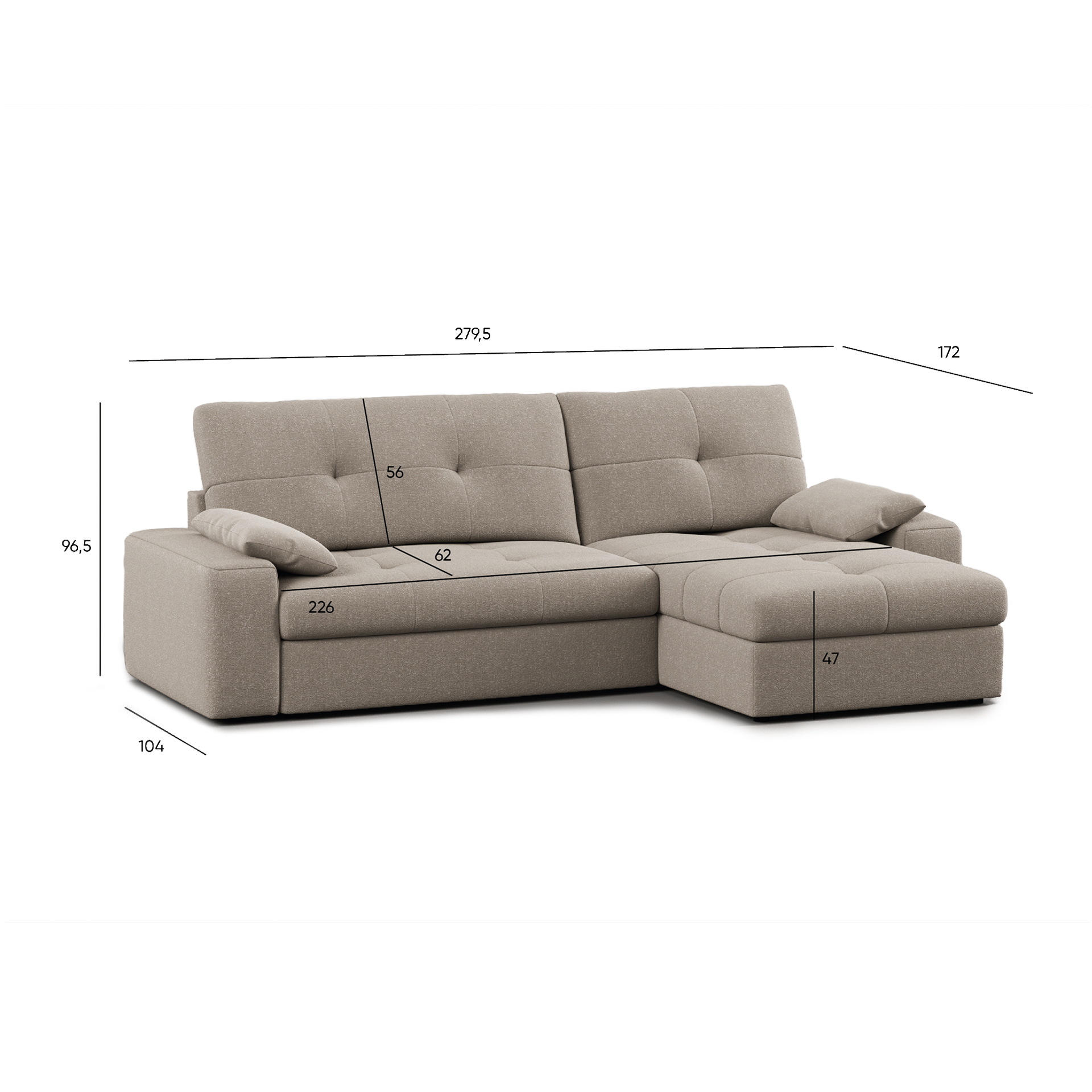 Sofa de chais JOM Juan