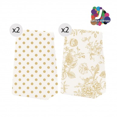 Conjunto 4 sacos presente JOM 304144