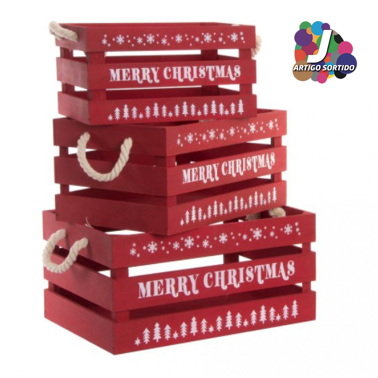 Conjunto 3 caixas JOM NV-184526