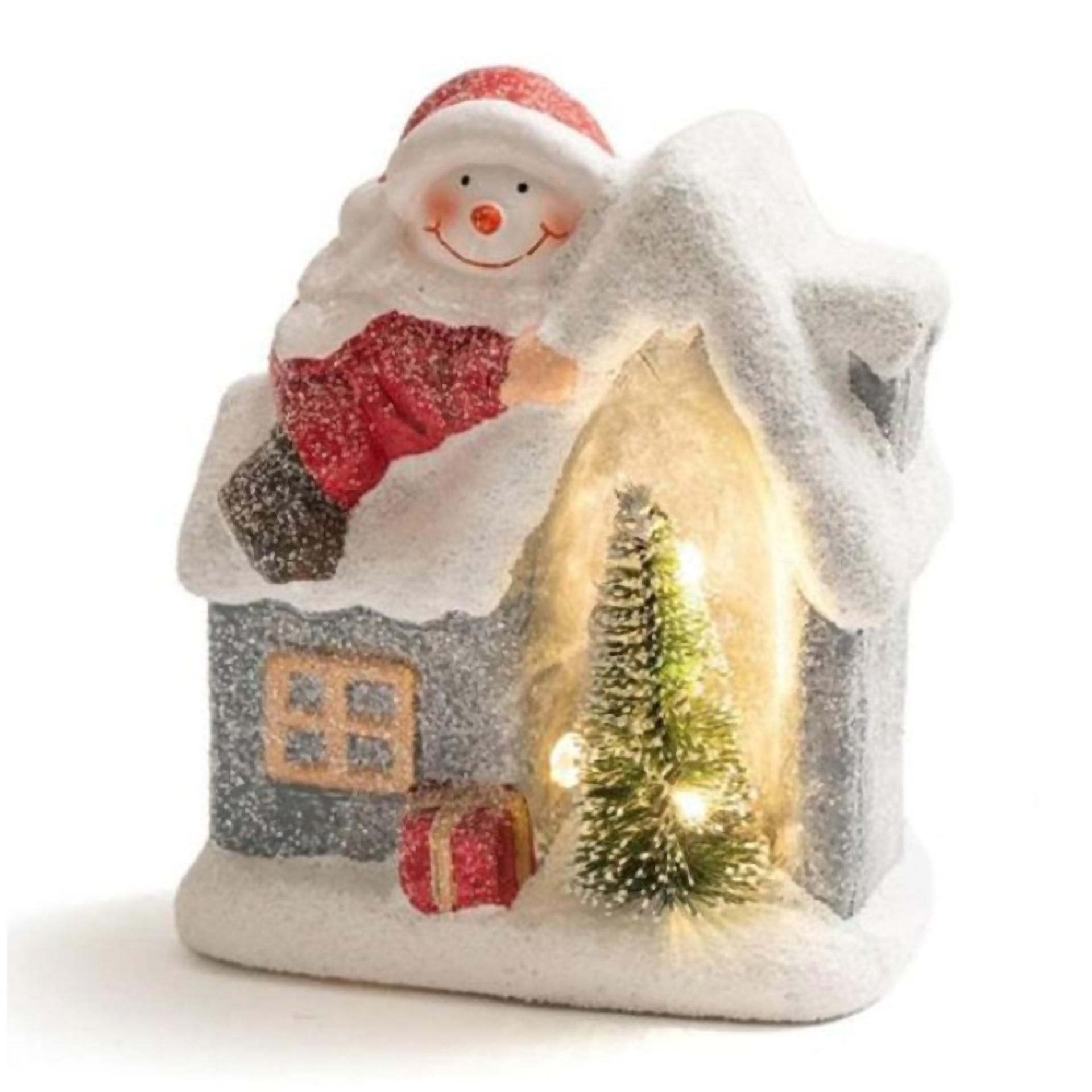 Casa com luz boneco neve JOM 127030888