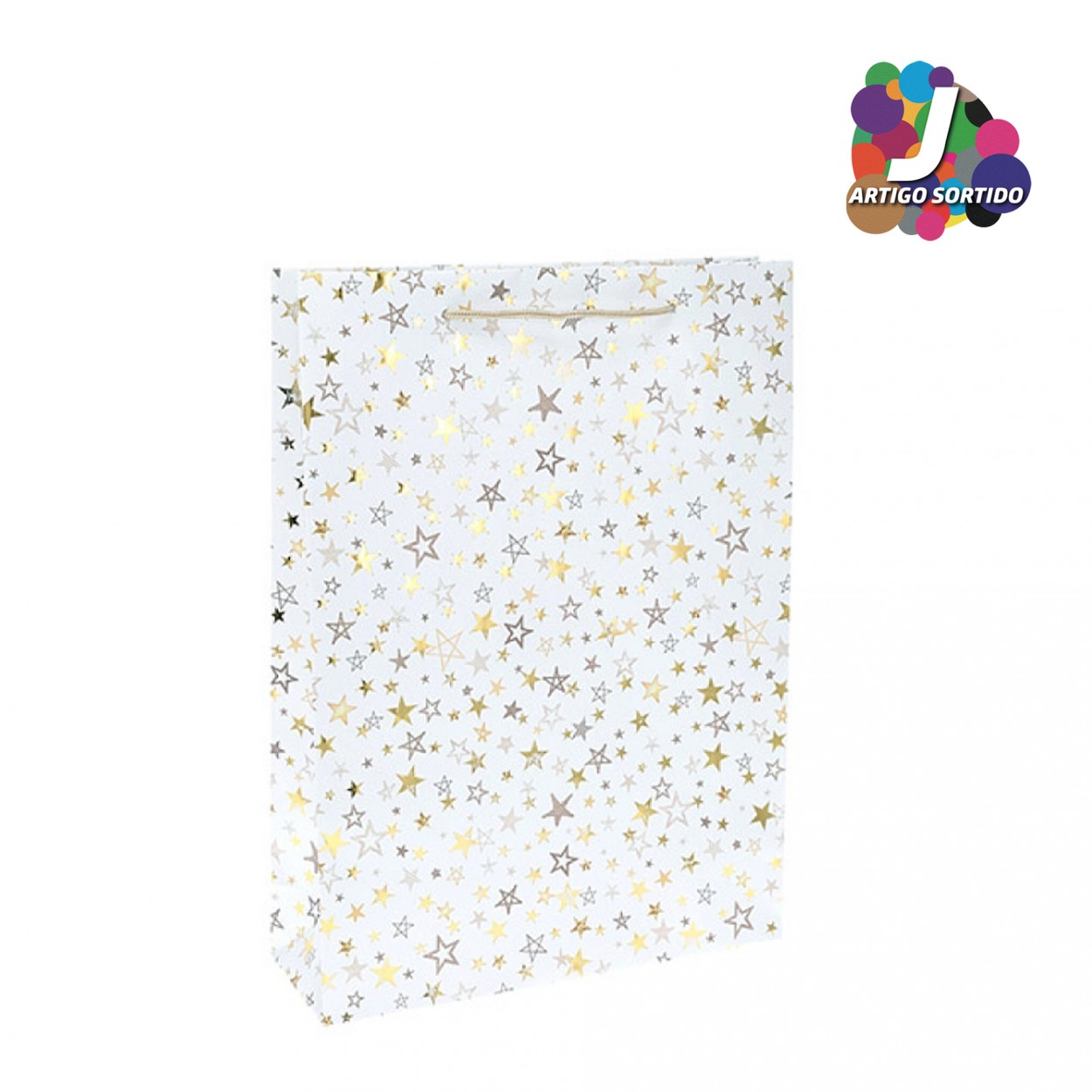 Saco papel aniversrio JOM ABD110490 ESTRELAS