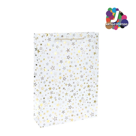 Saco papel anivers�rio JOM ABD110490 ESTRELAS - Image product