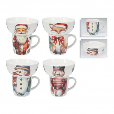 Conjunto caneca/ Ttigela JOM PAI NATAL Q96001090 Conjunto caneca/ Ttigela JOM PAI NATAL Q96001090