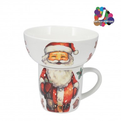 Conjunto caneca/ Ttigela JOM PAI NATAL Q96001090 Conjunto caneca/ Ttigela JOM PAI NATAL Q96001090
