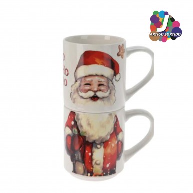 Conjunto 2 caneca JOM PAI NATAL AZD503300