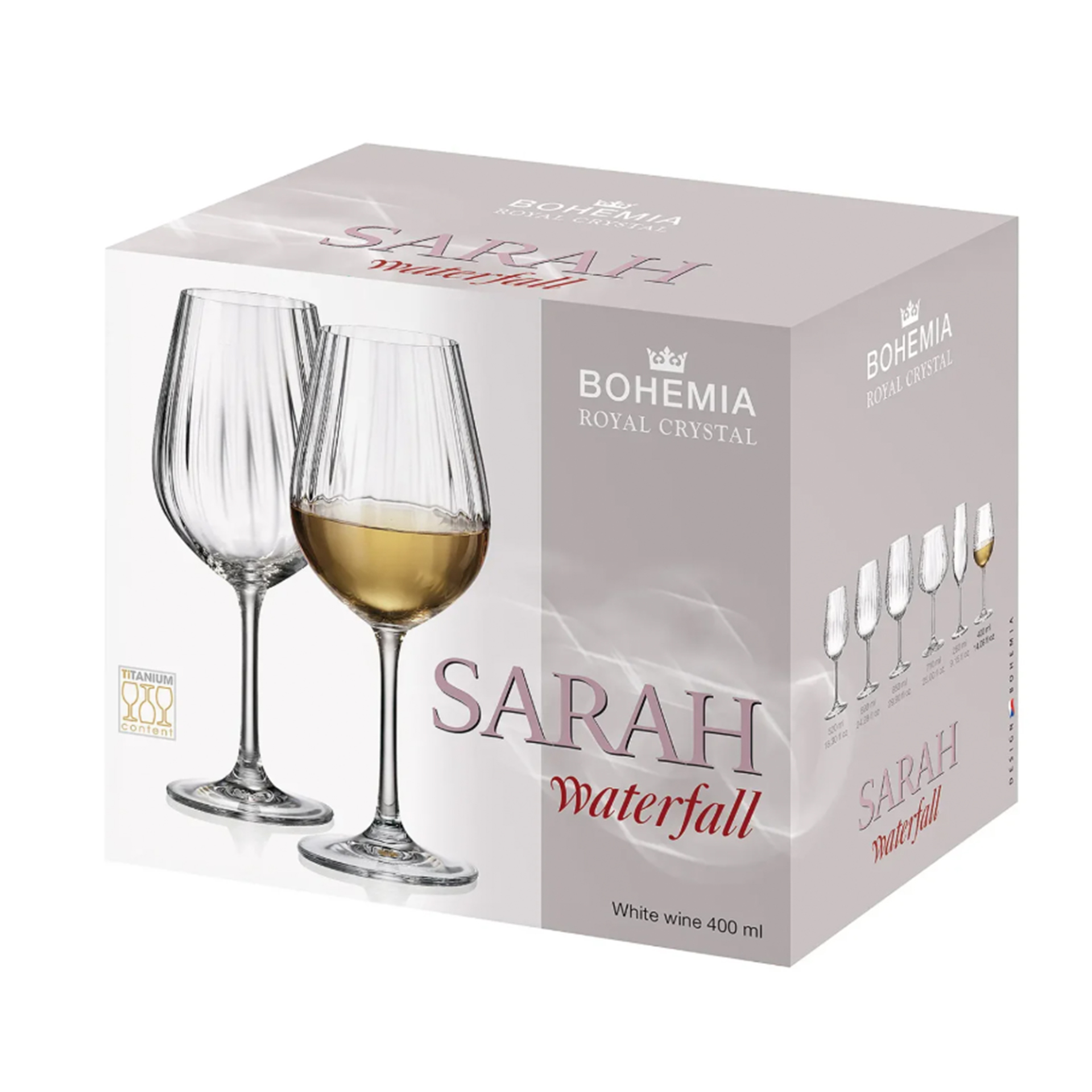 Conjunto 6 copos BOHEMIA SARAH WATERFALL