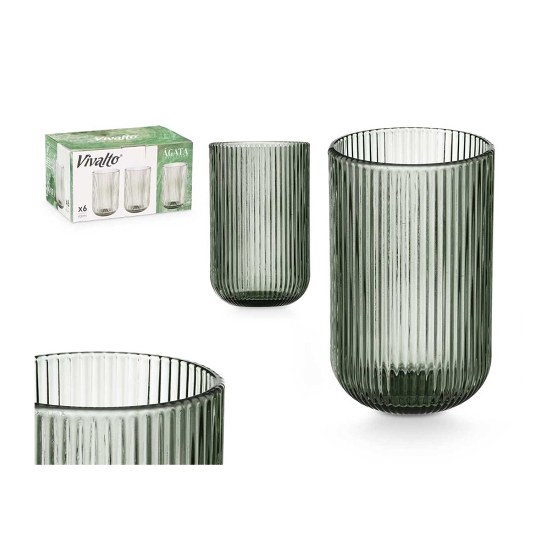 Conjunto 6 copos JOM RISCAS 84915