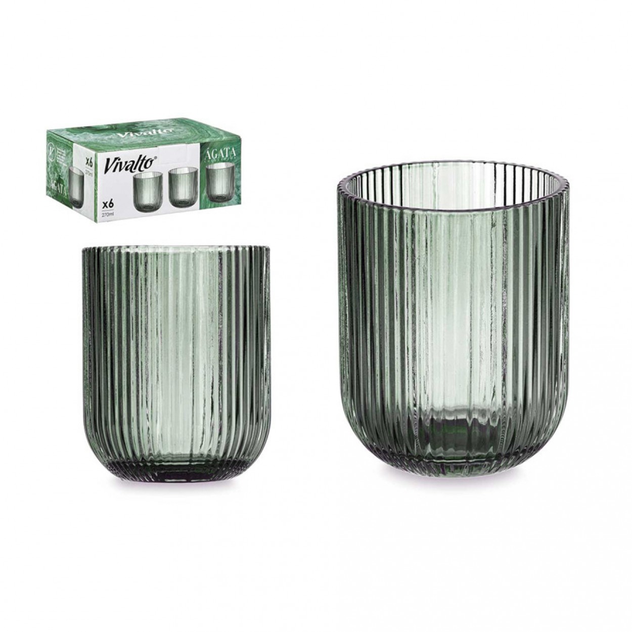 Conjunto 6 copos JOM RISCAS 84916